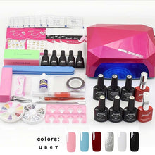 Load image into Gallery viewer, Jewhiteny UV LED LAMP Dryer &amp; 6 Color Nail Polish Set - Proxy Nail Polish