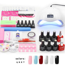 Load image into Gallery viewer, Jewhiteny UV LED LAMP Dryer &amp; 6 Color Nail Polish Set - Proxy Nail Polish