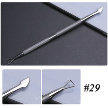 Load image into Gallery viewer, 17 Type Stainless Steel Cuticle Pusher Manicure / Pedicure - Proxy Nail Polish